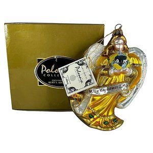 Kurt S Adler Polonaise Komozja Millennium Angel Ornament 2000 Glass Original Box